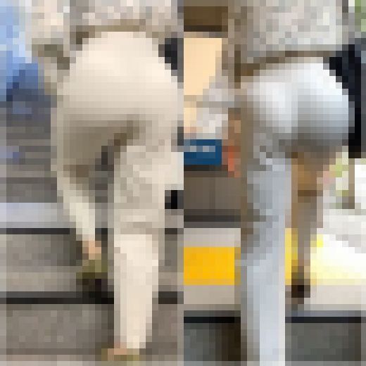 【なんというフィット感！】「ヒップの輪郭にPラインが丸わかりOL(1名)」　サンプル画像3