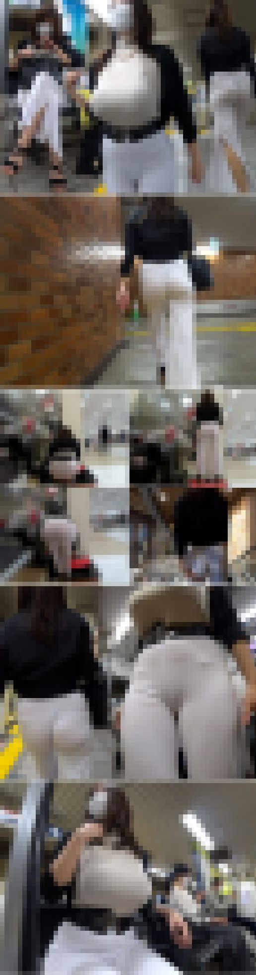 【超高画質】清楚系美女のムッチリBODY♪ムニュっと柔らか肢体が露わなモノトーンコーデが堪らんです。。　サンプル画像2