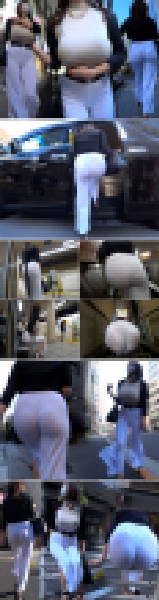 【超高画質】清楚系美女のムッチリBODY♪ムニュっと柔らか肢体が露わなモノトーンコーデが堪らんです。。　サンプル画像3