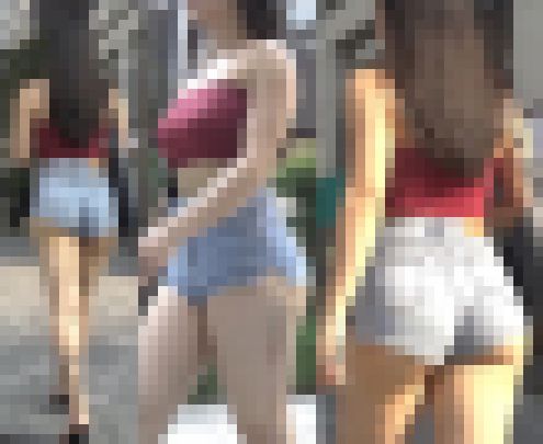 高画質 最強のデカ尻と巨乳 前かがみ! サンプル画像2
