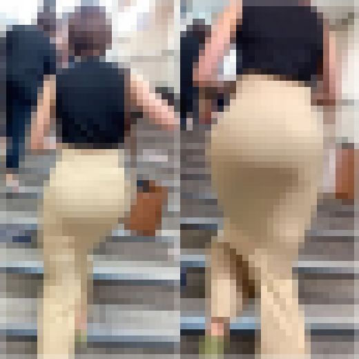 「インパクト抜群!美巨尻で歩きにくそうな程ピチピチなマーメイドスカート美女」 サンプル画像1