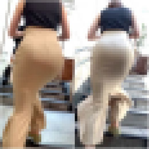 「インパクト抜群!美巨尻で歩きにくそうな程ピチピチなマーメイドスカート美女」 サンプル画像2