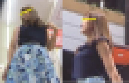 綺麗なお姉さんのTバックを逆さ撮り　サンプル画像2