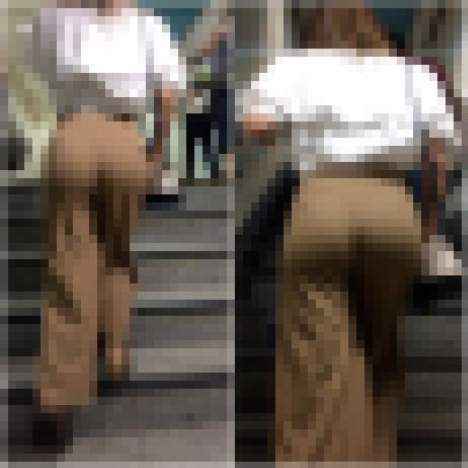 【鋭角な角度のPライン！】「履き心地よさそうなニットパンツ(1名)」　サンプル画像1