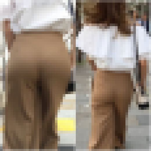 【鋭角な角度のPライン！】「履き心地よさそうなニットパンツ(1名)」　サンプル画像3
