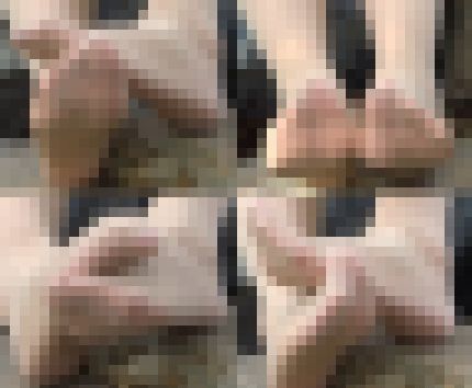 そそるパンスト脚のお姉さん パンプス脱ぎ、蒸れてるつま先と足裏 サンプル画像3
