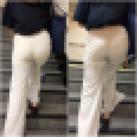 【そんな事を…!】「Pライン透けまくりの極薄生地のニットパンツモデル(1名)」 サンプル画像1