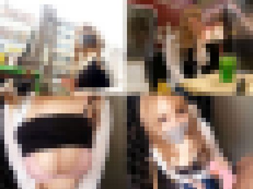 Hカップのアプリナンパで釣ったド派手金髪ギャルのメンエス店員にフェラ交渉!金もチンポもGETして甘アヘ声で鳴くので辛抱たまらず中 サンプル画像1