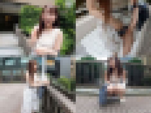 デカ尻・巨乳の清楚系の皮をかぶった露出狂美人とオフィス街・郊外でゲリラ露出！ムラついたら外でもお構いなく青カン【個撮】　サンプル画像1