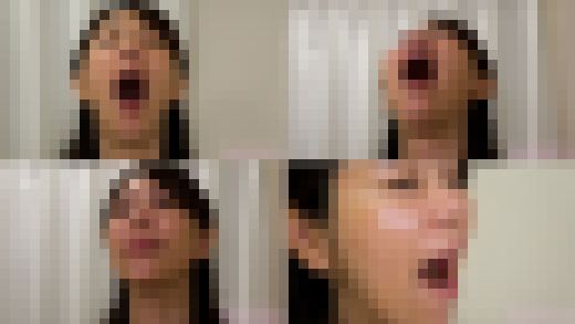 顔面崩壊！綺麗な翔田千里さんのあくび接写！！　サンプル画像1