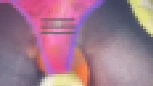 ケバいスケスケパンティから漏れる サンプル画像2