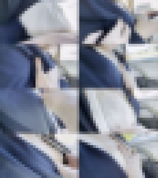 電車お触り21 坂道系のグループにいそうなS級美女がおっぱいと股間を触られまくってます　サンプル画像2