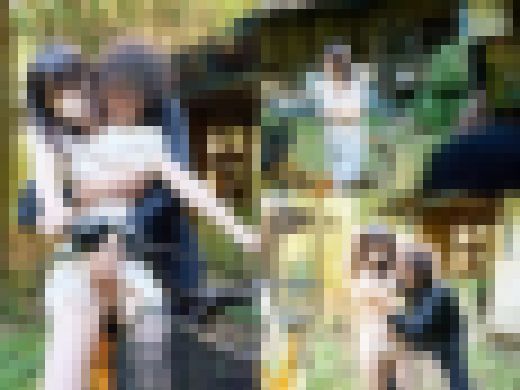140cm代の黒髪で大人しそうな小さい女を理不尽中出し青カン…首にリードを着けてイラマ奉仕で連続ザーメン口内発射【前半】 サンプル画像1