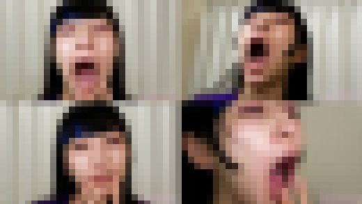 顔面崩壊！かわいい足立めるちゃんのあくび接写！！　サンプル画像1