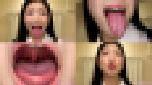 【舌フェチベロフェチ】滝ゆいなのエロ長い舌と口内をじっくり観察　サンプル画像1
