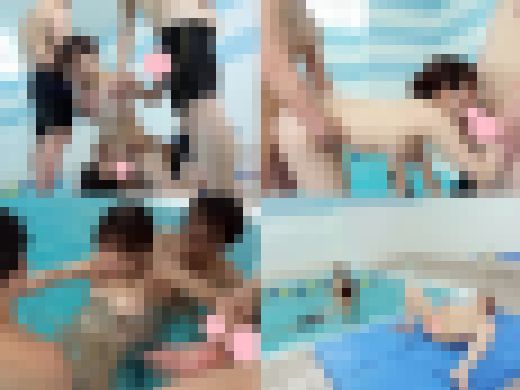 大人しそうな色白デカパイのビキニ女を集団で輪カン…水中セクハラ・喉マンオナホ化・串刺しカン・無断中出し【個撮】 サンプル画像3