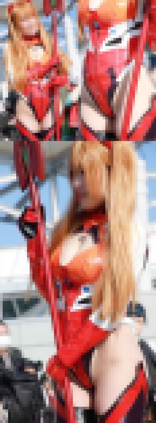 【フェチ動画】有●架純似の超美人コスプレイヤームチムチ鼠蹊部に食い込むハイレグのEVA惣流・アスカ・ラングレー サンプル画像2