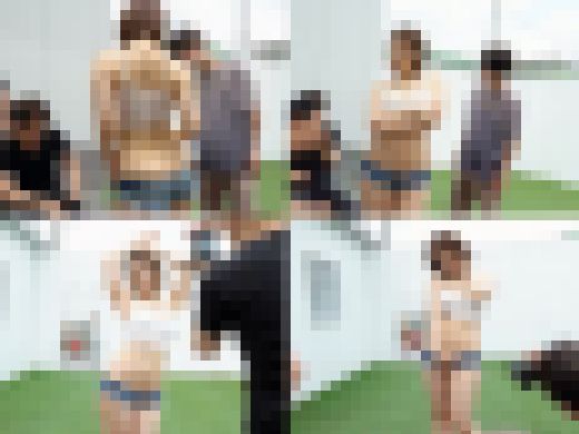 Eカップ・ヒップ94cmの巨乳尻スレンダー美女!10代の頃から培ってきた妄想力で淫語を紡ぎながらエロボディをクネらせ露出!羞恥に サンプル画像1