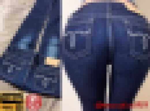 【美モデル 動画】マウジーデニム尻🩷チンポギンギンに勃起させるジーンズでエロ尻つきだし🩷　サンプル画像1