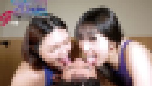 唾責めW痴女・衣織&ユン唾吐き115発!W鼻フェラ顔面に大連続唾吐き サンプル画像2