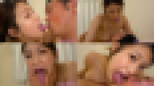 【舌フェチベロフェチ】有賀みなほのエロ長い舌・ベロチュー＆全身リップで手コキ射精　サンプル画像1
