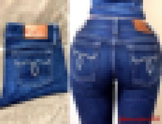 【美☆モデル】ぴちぴち濃紺マウジーデニム尻❤️ガチガチに勃起させるジーンズ尻！　サンプル画像1