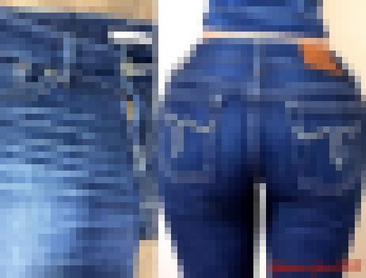 【美☆モデル】ぴちぴち濃紺マウジーデニム尻❤️ガチガチに勃起させるジーンズ尻！　サンプル画像3