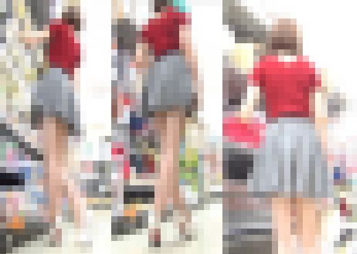 興奮度が倍増するwwwレースの透け透けパンティを盗撮！！　サンプル画像2