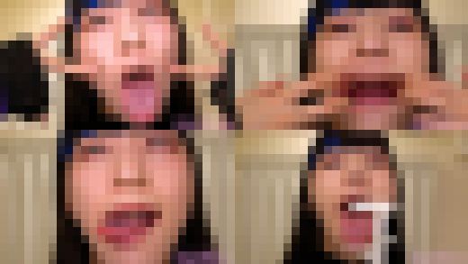 【舌フェチベロフェチ】足立めるのエロい舌と口内をじっくり観察 サンプル画像1