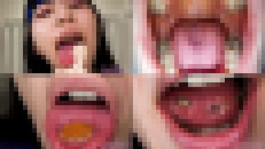【口内フェチ】足立めるのマニアックな口内観察・口内フェチプレイ!【丸吞み】 サンプル画像1