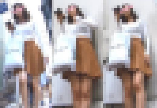 美人お姉さんのムチムチ太腿から見える白パンティ サンプル画像1