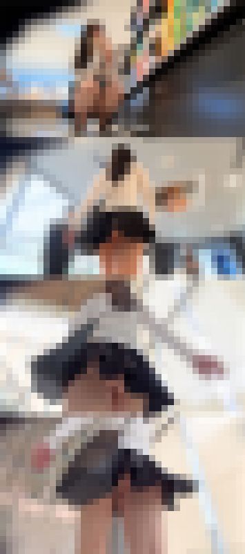 【4K】ヒラヒラスカートからTバックの大きなお尻が丸見え サンプル画像2