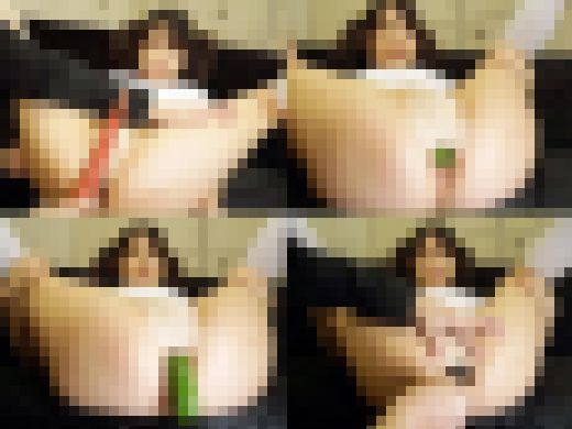 146㎝の小動物系天使のアナルを野菜・ディルド・アナルバルーンでメリメリ拡張!2穴サンドSEXでザーメン2連続口内発射【個撮】 サンプル画像1