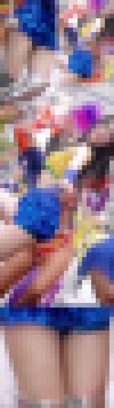 【フェチ動画】神戸2024速報！濡れるロングの黒髪に魅惑的な白い太ももで悩殺する美貌の健康美小女チアコスガール vol.2　サンプル画像2