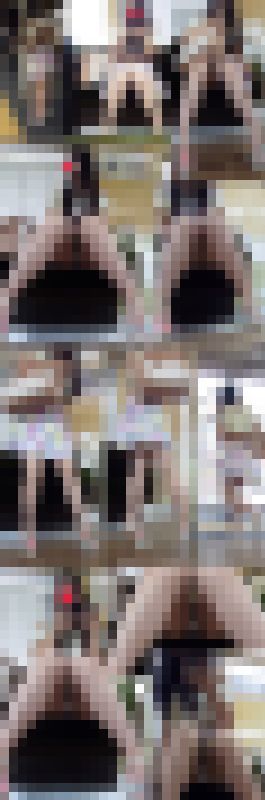 【電車内盗撮・透けブラPチラ2人分セット】美女対面パンチラ盗撮動画 サンプル画像2